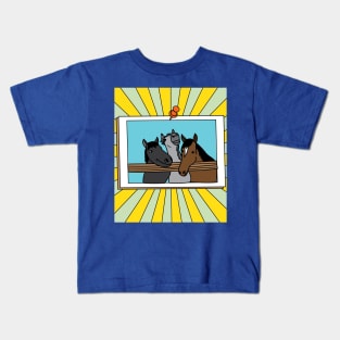 Horses Rider Pony Girl Kids T-Shirt